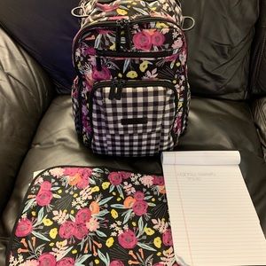 Gingham Bloom brb with change pad